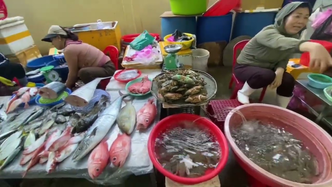 Khám phá chợ chiều khu 2 nổi tiếng cá rẻ tươi ngon mua cá sáng chợ Đầm chiều chợ khu 2