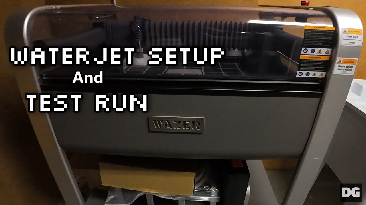 I Bought A Wazer to Help Make Cool Stuff | Waterjet Setup and Test Run | Devo's Garage Ep1