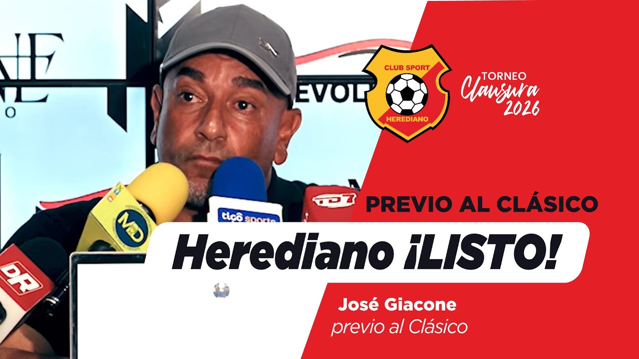 José Giacone habla previo al Saprissa vs Herediano | Conferencia antes del clásico