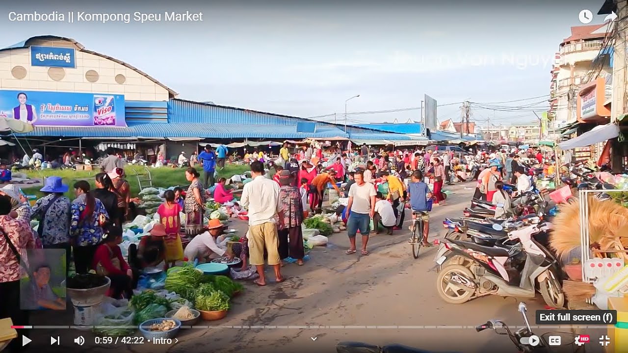Cambodia || Kompong Speu Market