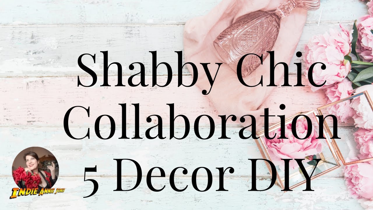 5 Shabby Chic Cottage Core Flips - Clock, Carousel Horse, Shelf, Spool Tassel