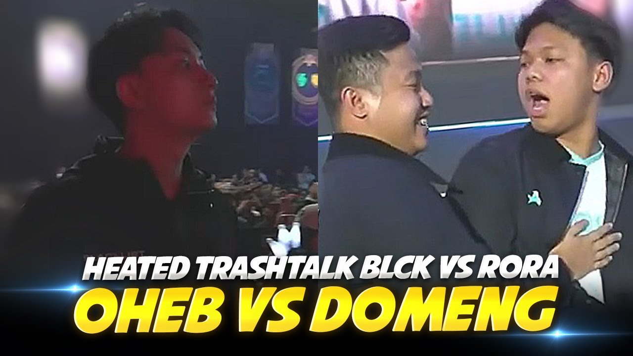 WHAT!?😨Oheb DID NOT Fist Bump Domeng!? Heated TRASHTALK from Domeng! RORA 3-0 BLCK