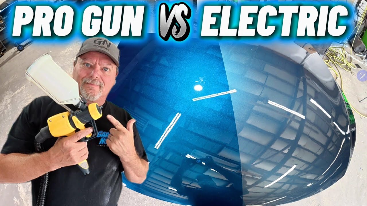 Gravity Feed Electric Paint Gun vs Pro Gun — Can You Tell the Difference?