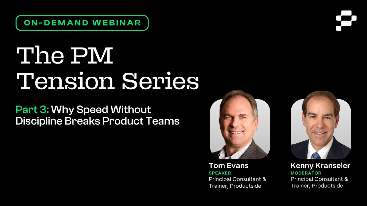 The PM Tension Series (Part 3): Why Speed Without Discipline Breaks Product Teams