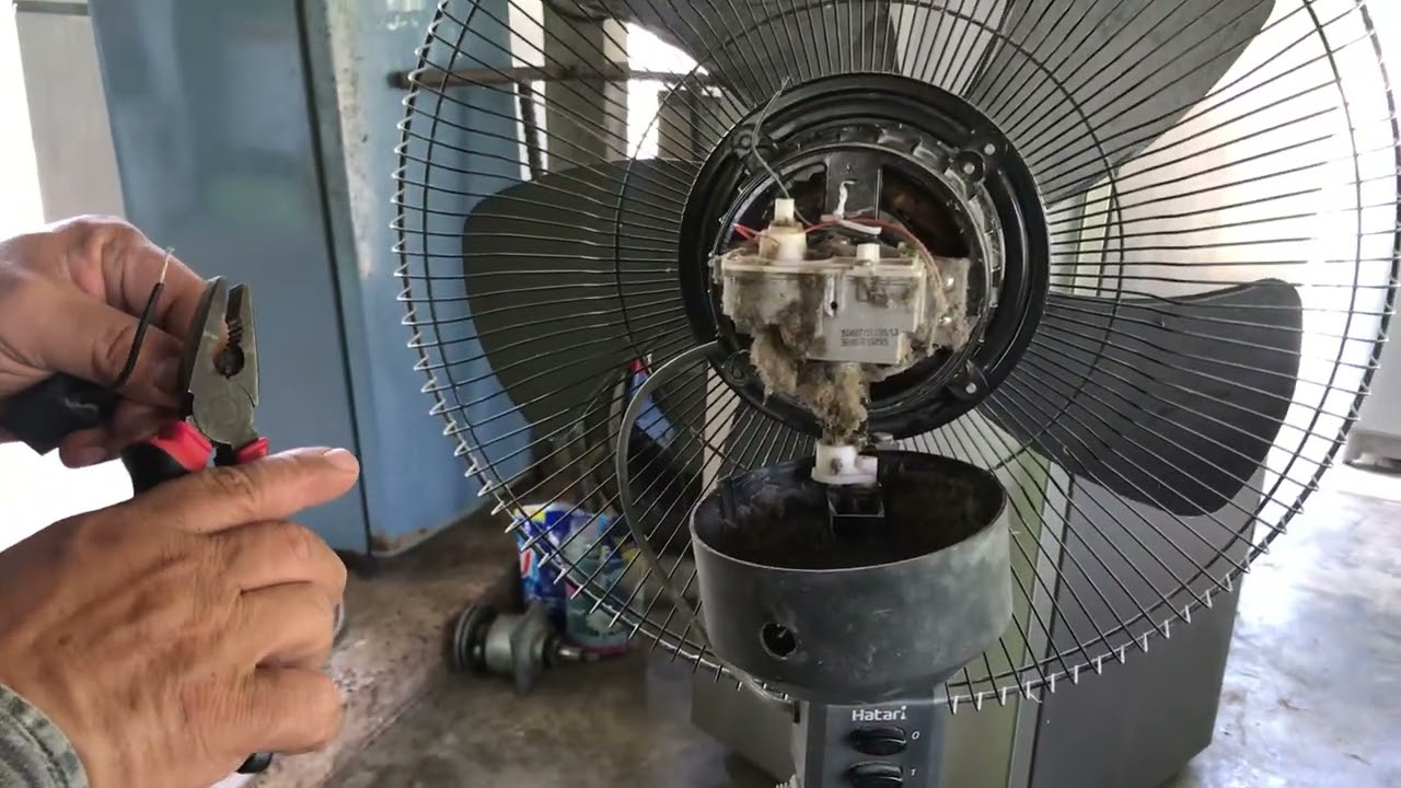 ซ่อมพัดลม Hatari 22 นิ้ว อาการ? หมุนช้า-ไม่มีแรง.ชี้จุดเสีย #by ช่างไพ Diy