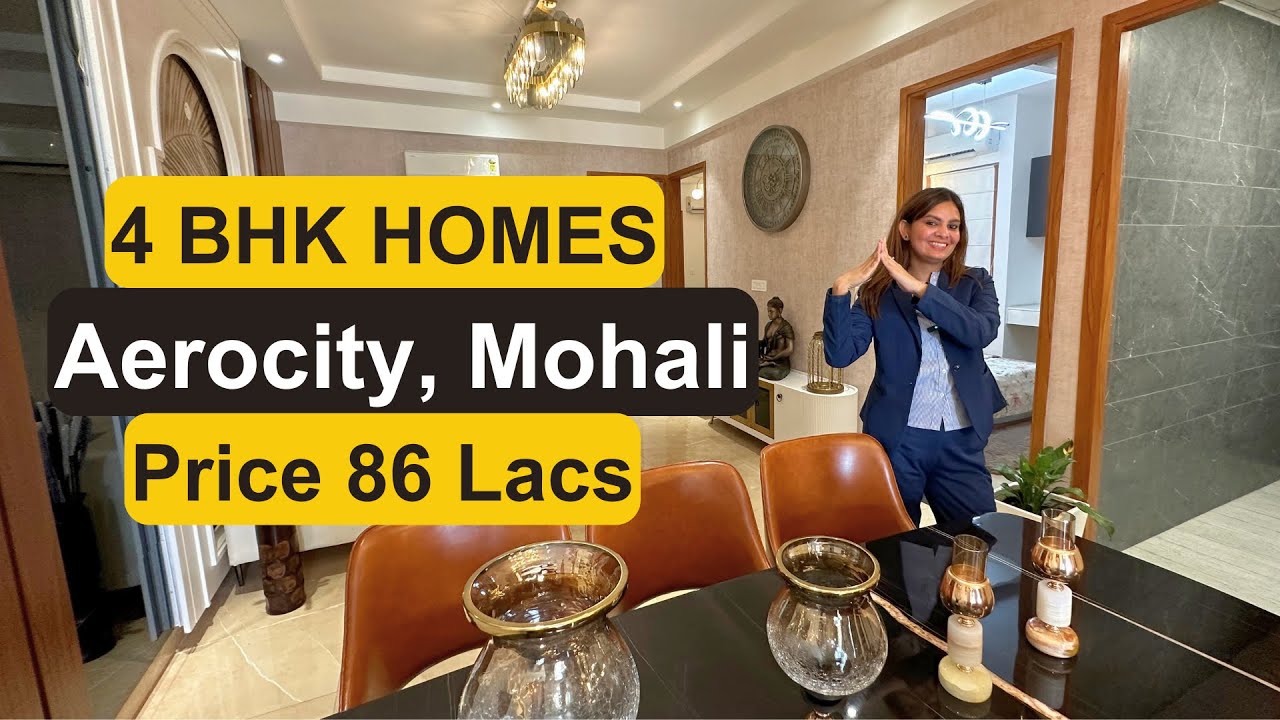 Luxury 4BHK Flat for Sale in Aerocity Mohali , Motia Aerogreens (I-Block) Aerocity, Mohali