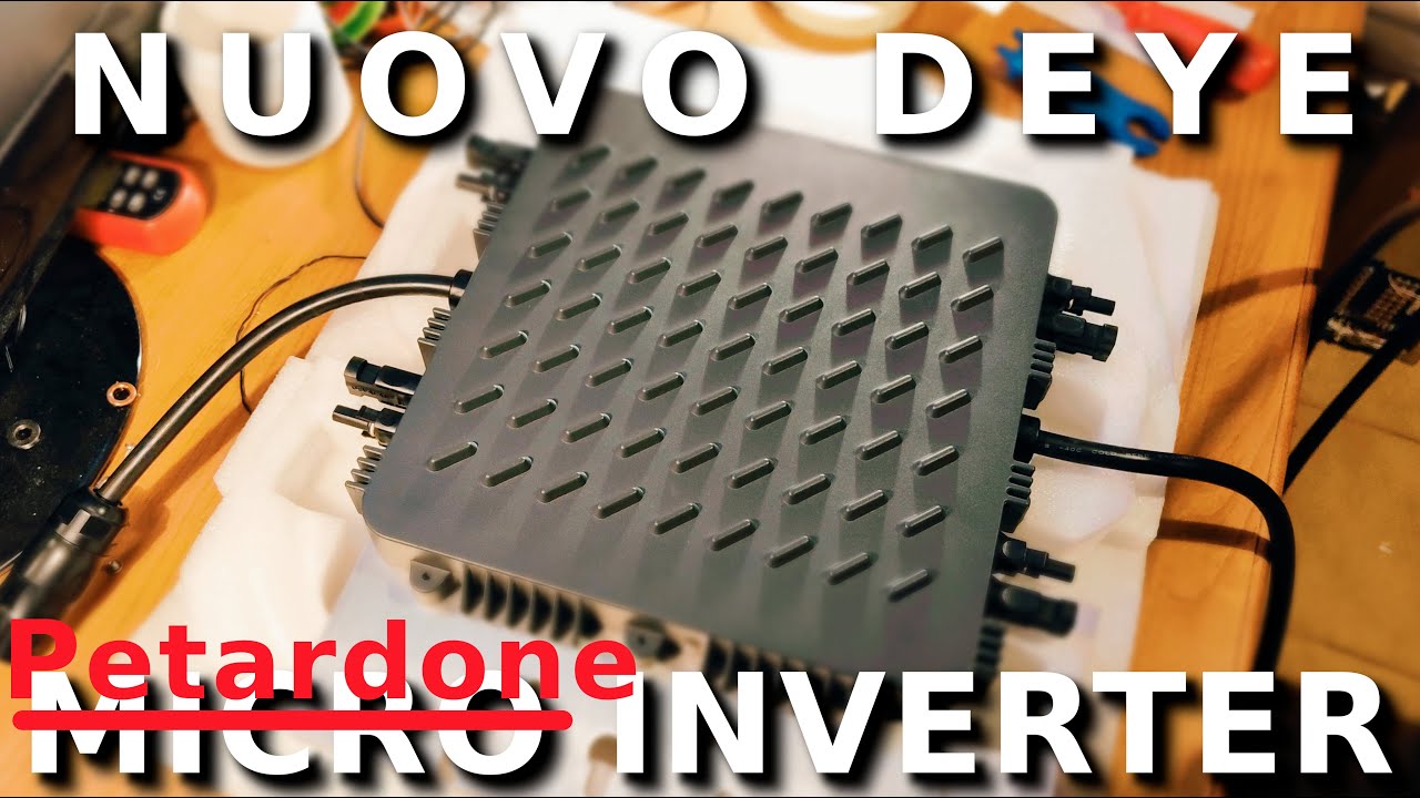 Micro grid inverter DEYE 4 MPPT 1300W SUN1300G-230-EU #receinstallazione
