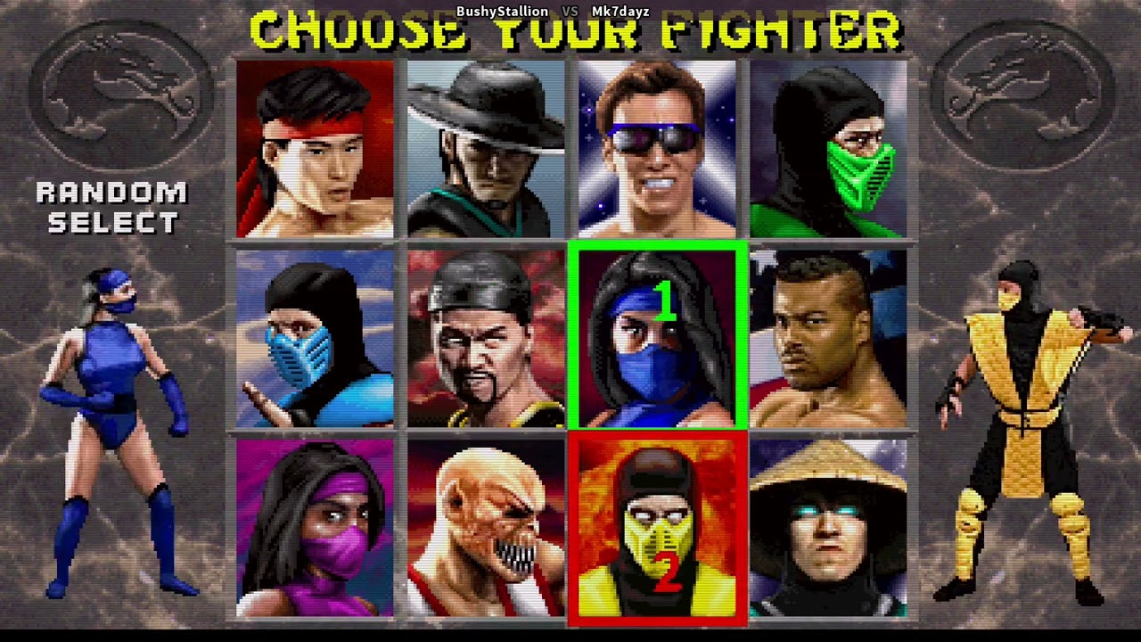 Mortal Kombat 2 Plus Rom Hack - First Time Playing This Online And Had The Greatest Sets Of Matches