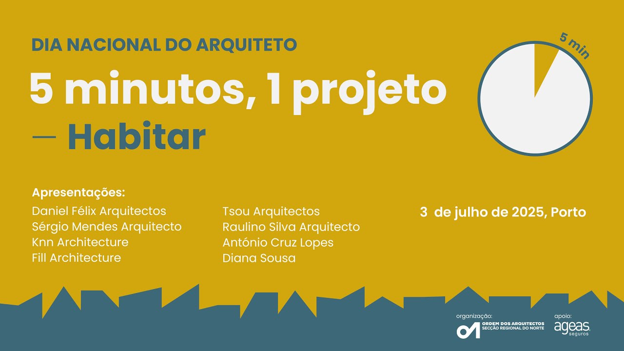 5 minutos, 1 projeto – Habitar | Dia Nacional do Arquiteto 2025