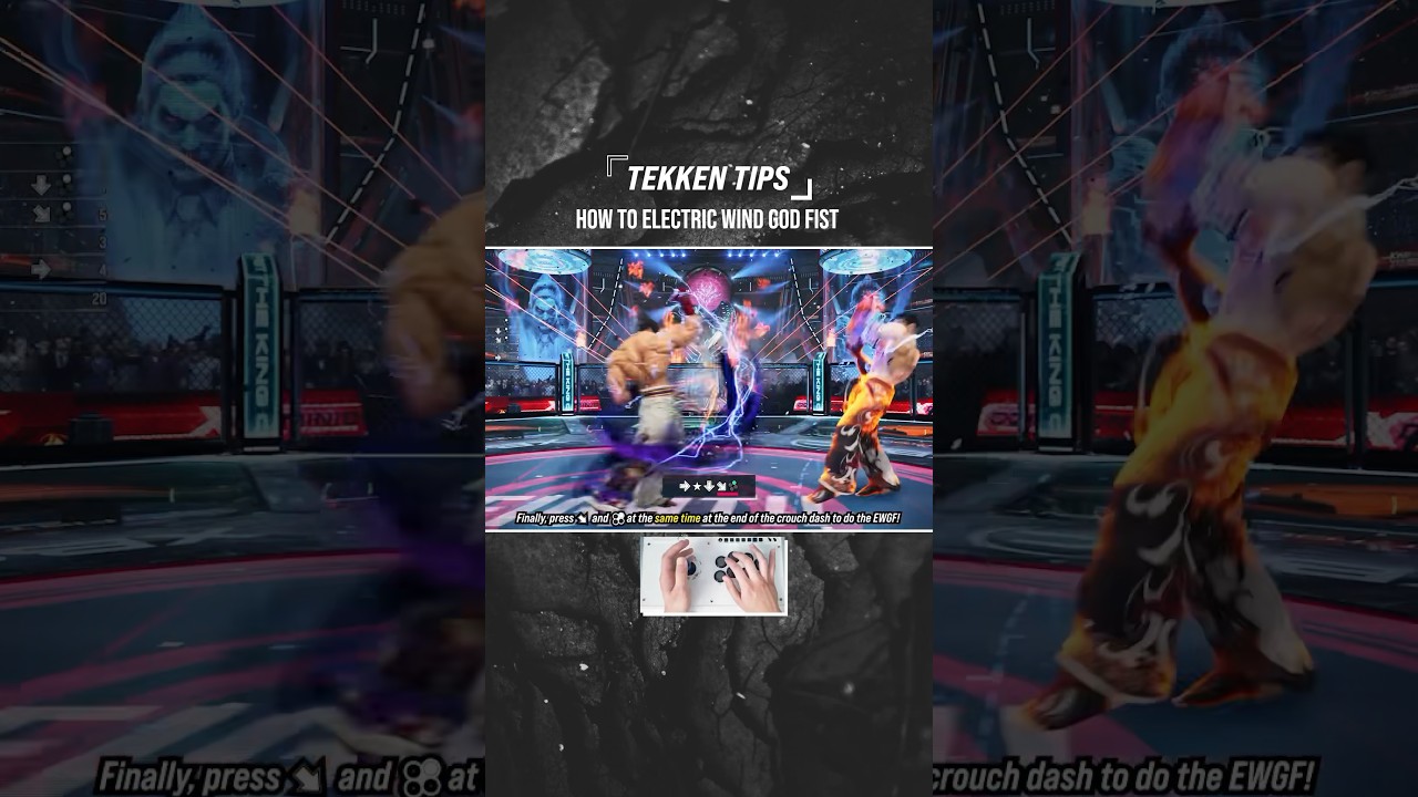 Как использовать EWGF (Кулак Бога Электрического Ветра) ✊⚡️ #tekken8