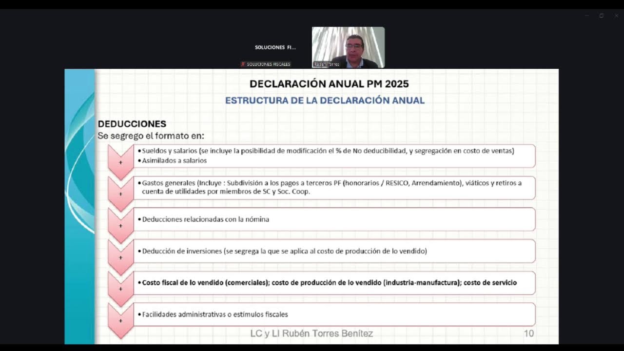 DECLARACIÓN ANUAL DE PERSONAS MORALES 2025 (REG GENERAL DE LEY) CON APOYO DE CÉDULAS PREDETERMINAD