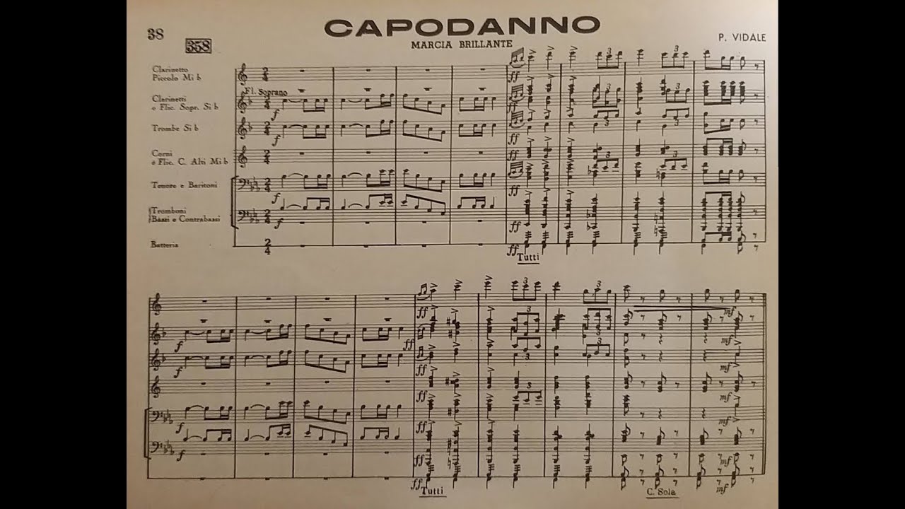 Piero Vidale - Capodanno (Marcia Brillante)