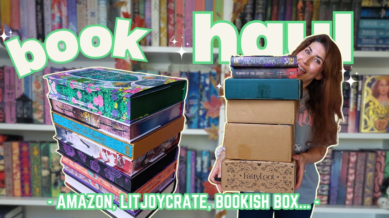 Book Haul 📦 Amazon, Litjoycrate, Illumicrate, Bookish Box, Fairyloot YA Adult Combo Box