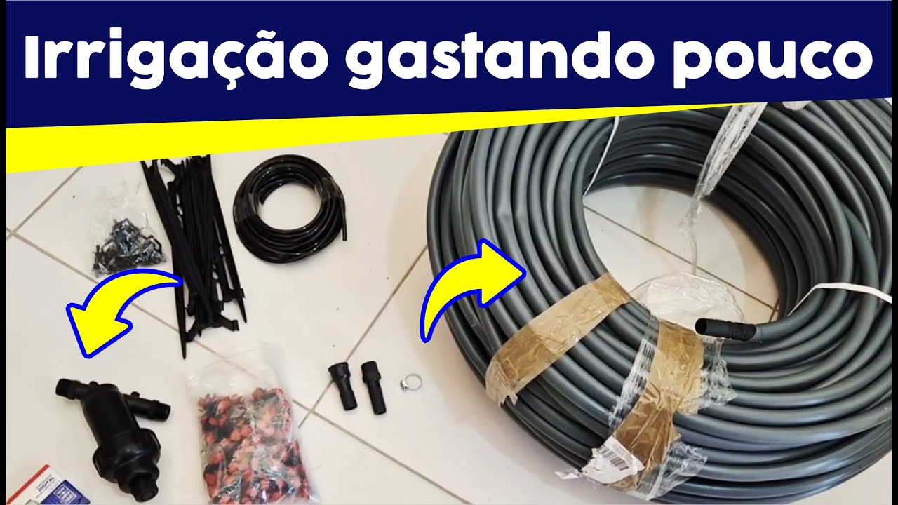 PRODUTOS para iniciar seu Sistema de irrigação, quanto gasta?