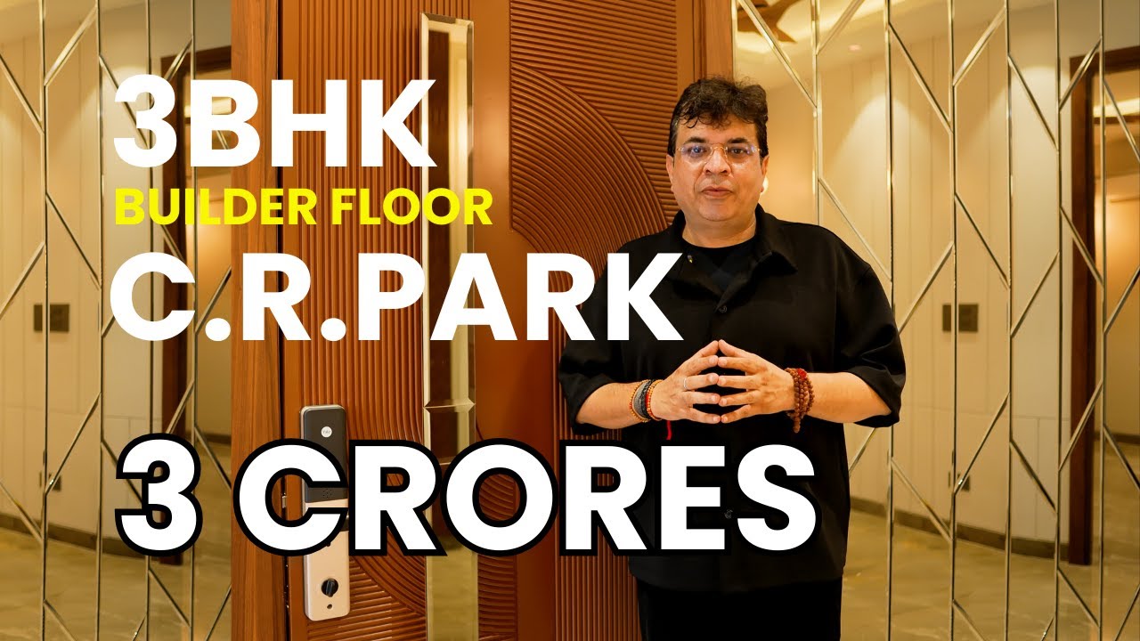 CR Park 3BHK Builder Floor for Sale | Home Tour | Nivasa Real Estate