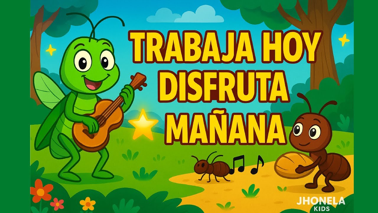 🐜🎶 La Cigarra y la Hormiga | Cuento Infantil con Valores ✨📚