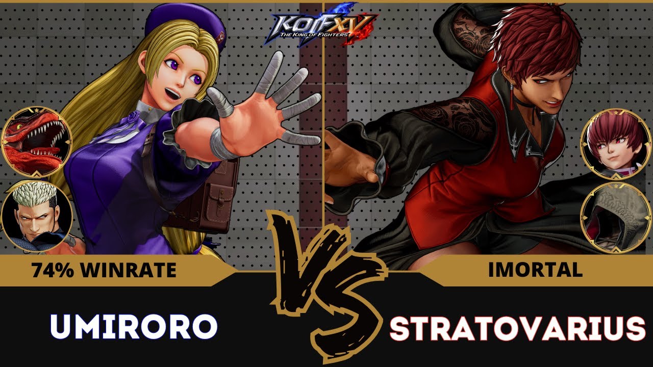 KOF XV🕹️UMIRORO (Dino/Hinako/Goenitz) vs STRATOVARIUS (O.Chris/Vice/Kukri)🕹️Replay Match - 04/25