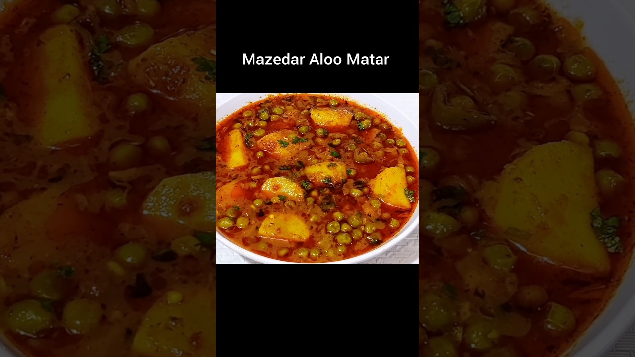 Village Style Aloo Matar Recipe | Aloo Matar Gravy Recipe | Aloo Matar Curry