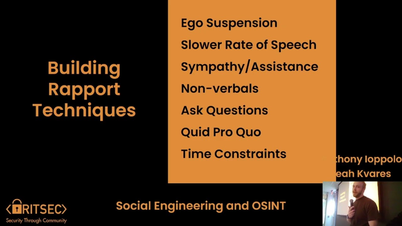 Education Spring '25 Week 10 | Social Engineering & OSINT - Anthony Ioppolo and Leah Kvares