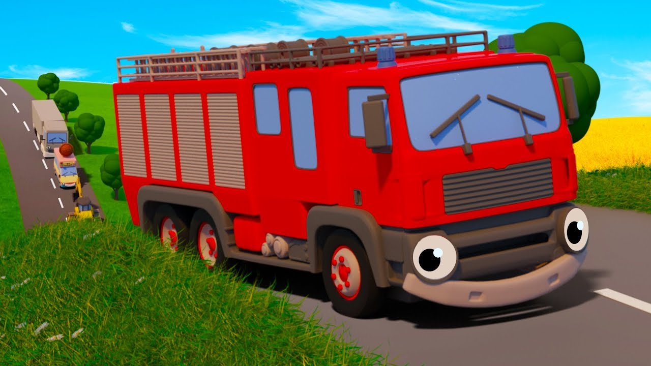 Five Big Trucks | Kids Songs | Gecko's Garage