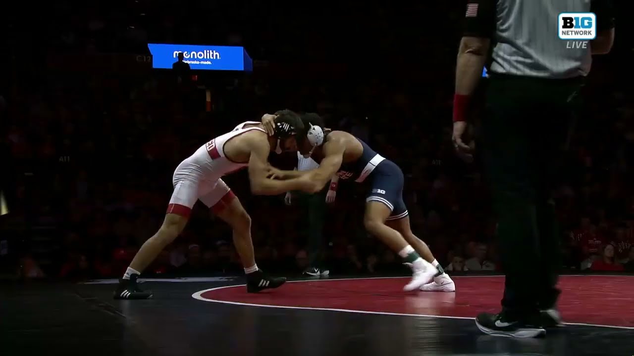 184 LBs: Nebraska's Lenny Pinto vs. Penn State's Carter Starocci | Big Ten Wrestling | 01/17/2025