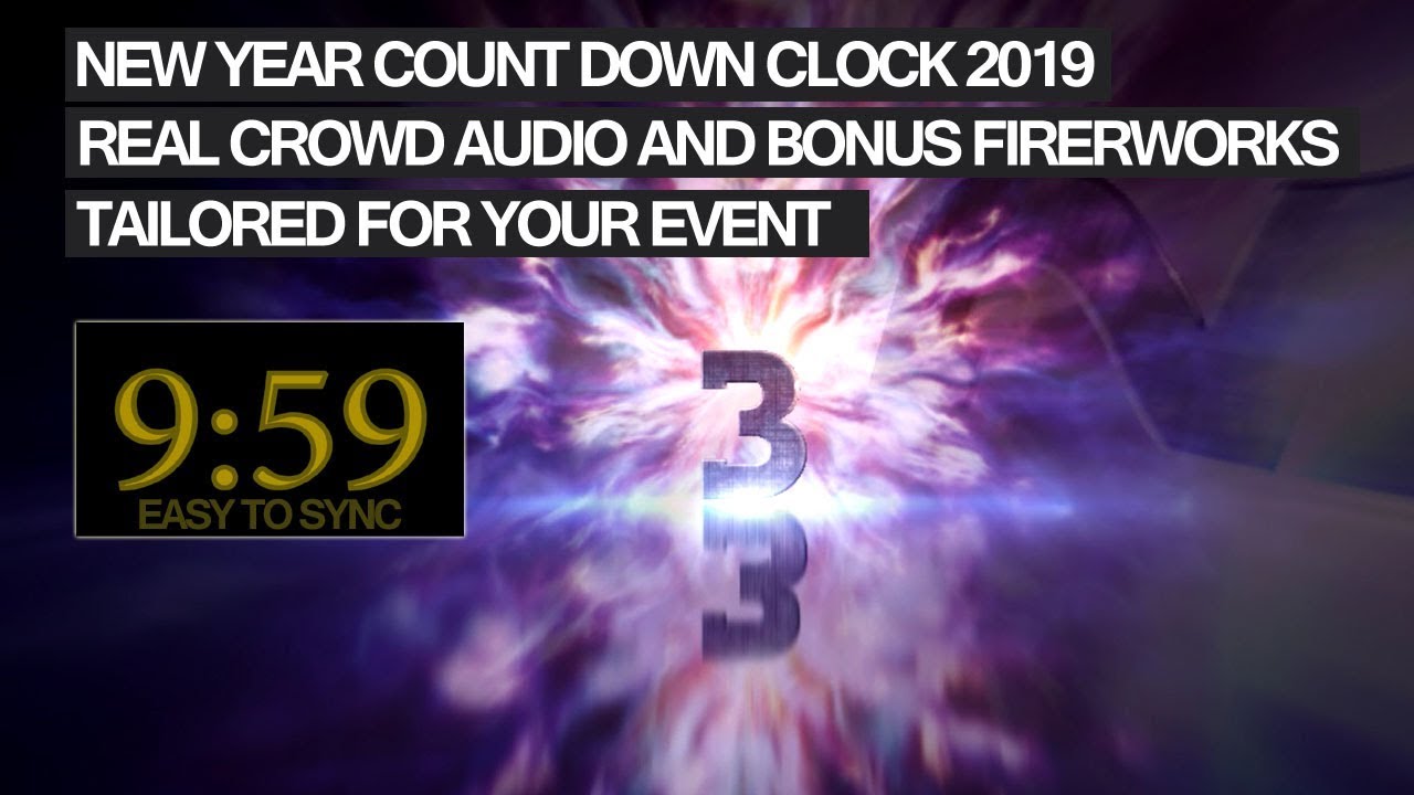 NEW YEAR COUNTDOWN 2025 (10 min TIMER) with crowd audio