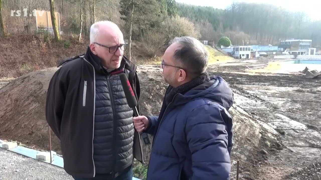 Renaturierung vom Eschbach im Freibad