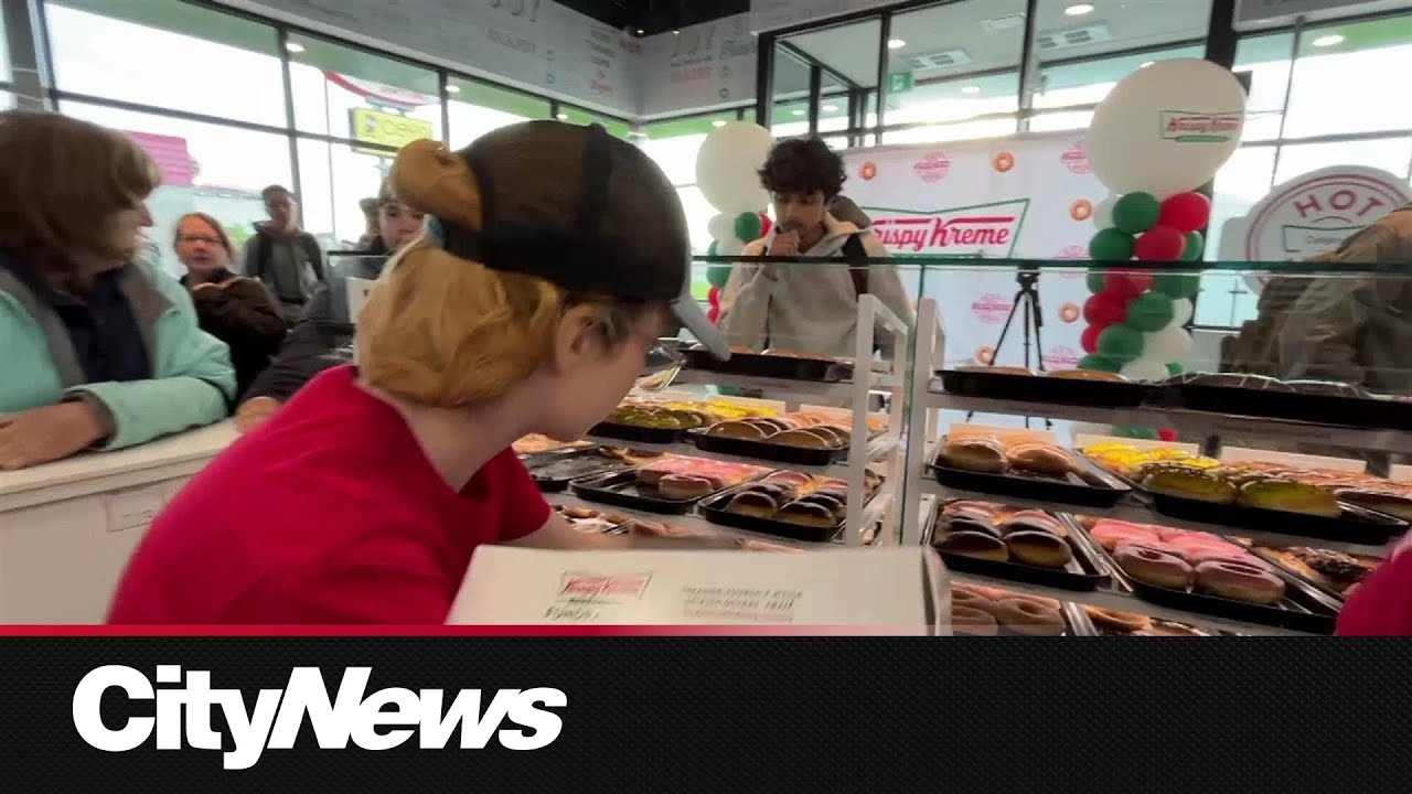 Glazed looks in Calgary as Krispy Kreme opens new location