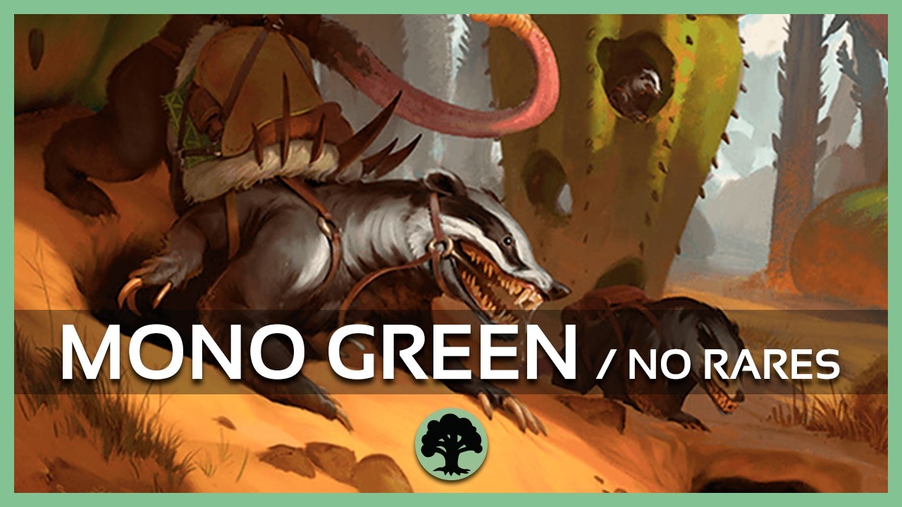 No Rares | Mono Green Aggro 💚 | Artisan | Standard MTG Arena | Bo1 | Deck perfeito para iniciantes!