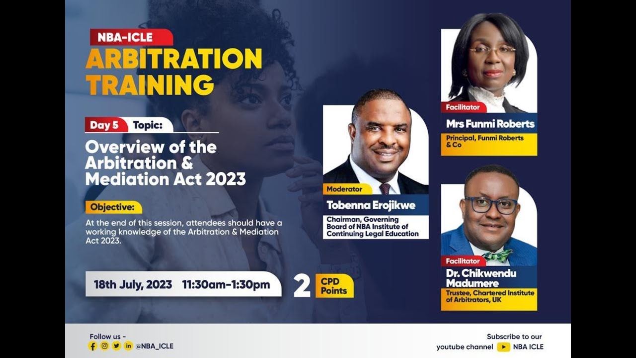 NBA-ICLE ARBITRATION TRAINING Day 5