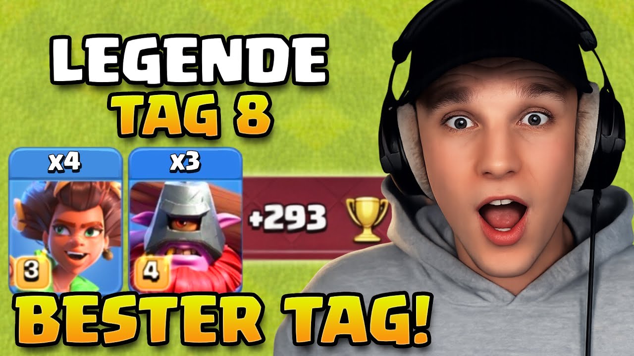 VERRÜCKTESTER & BESTER LEGENDEN TAG! 😍🏆 ALLE Angriffe [Tag 8] | byHenrik Clash of Clans Highlights