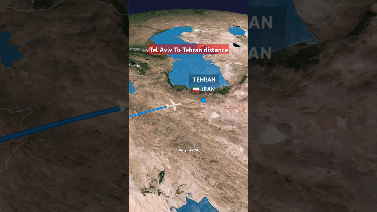 Tel Aviv To Tehran distance | Israel to Iran distance #tehran #telaviv #israel #iran