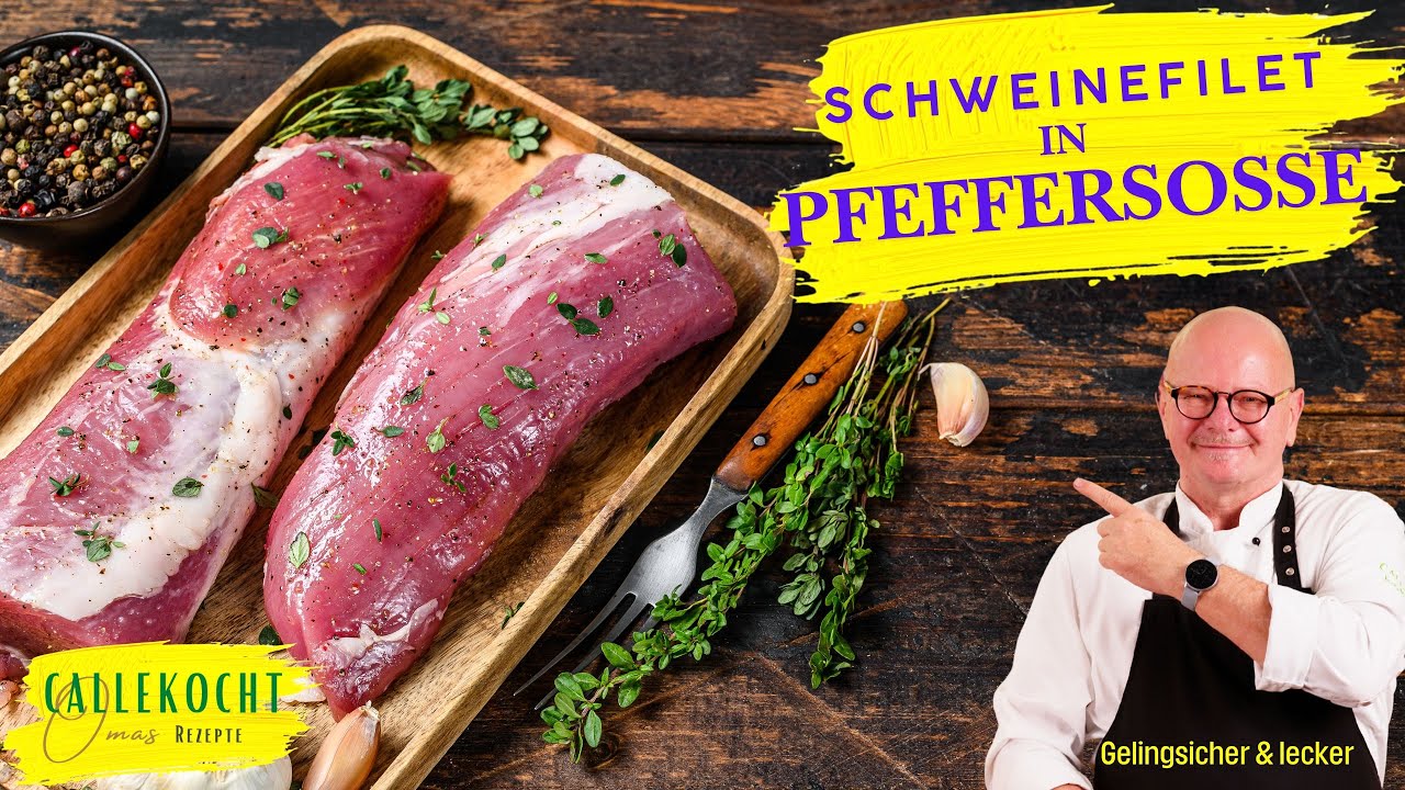 Dieses Schweinefilet Rezept mit Pfeffersoße musst du probieren!