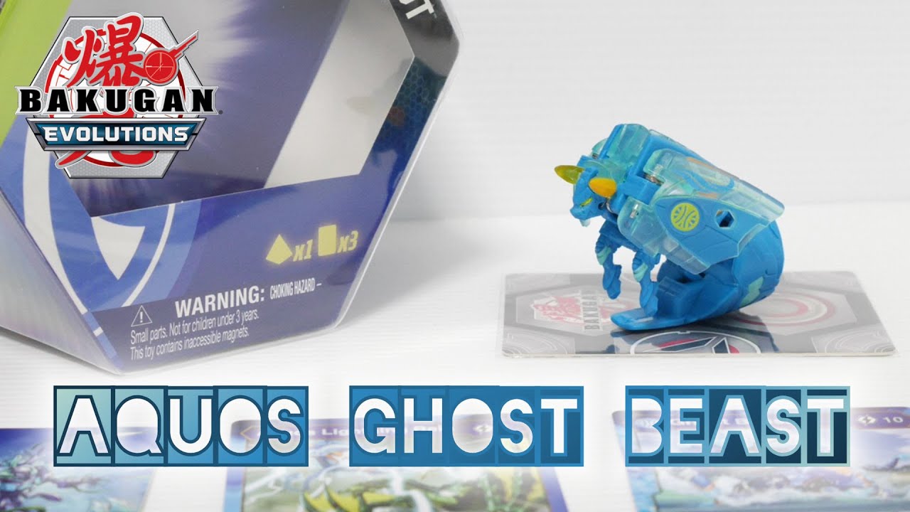 AQUOS GHOST BEAST Geogan Single Pack | Bakugan Evolutions | BAKUGAN UNBOX