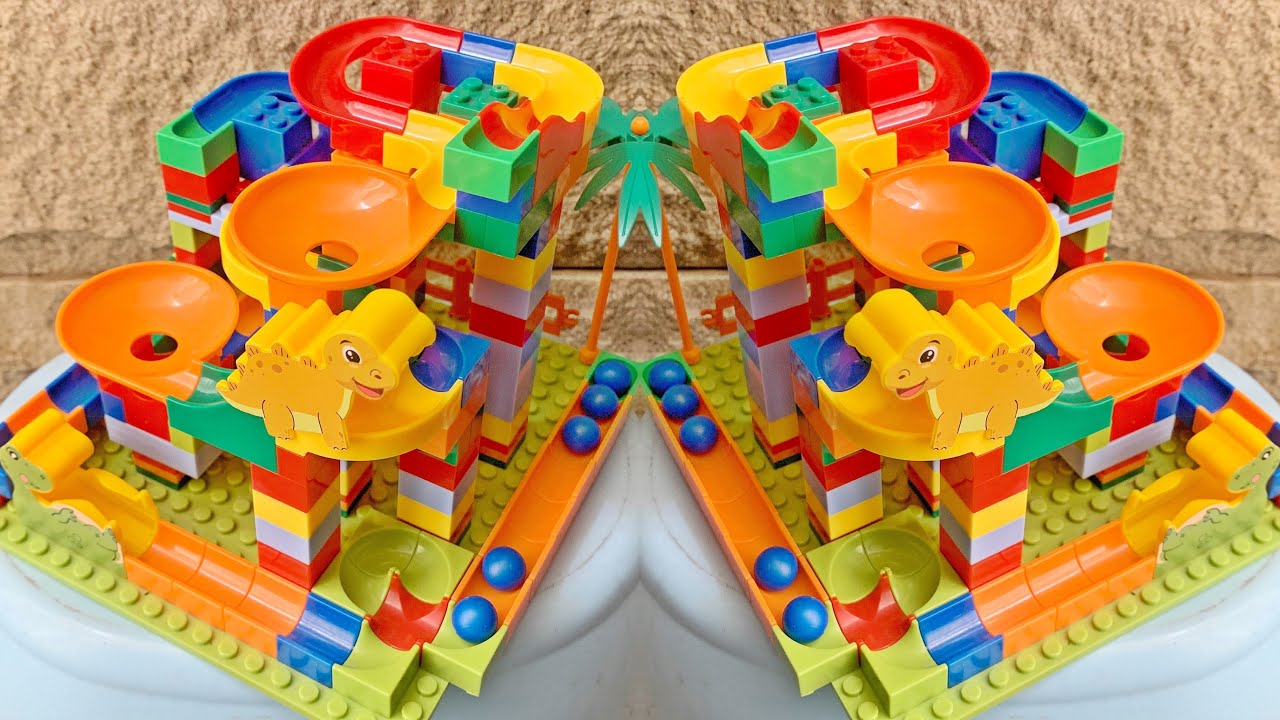 REAL 10 minutes new marble run video ASMR ⭐️ oddly satisfying ASMR marble run race 🥰
