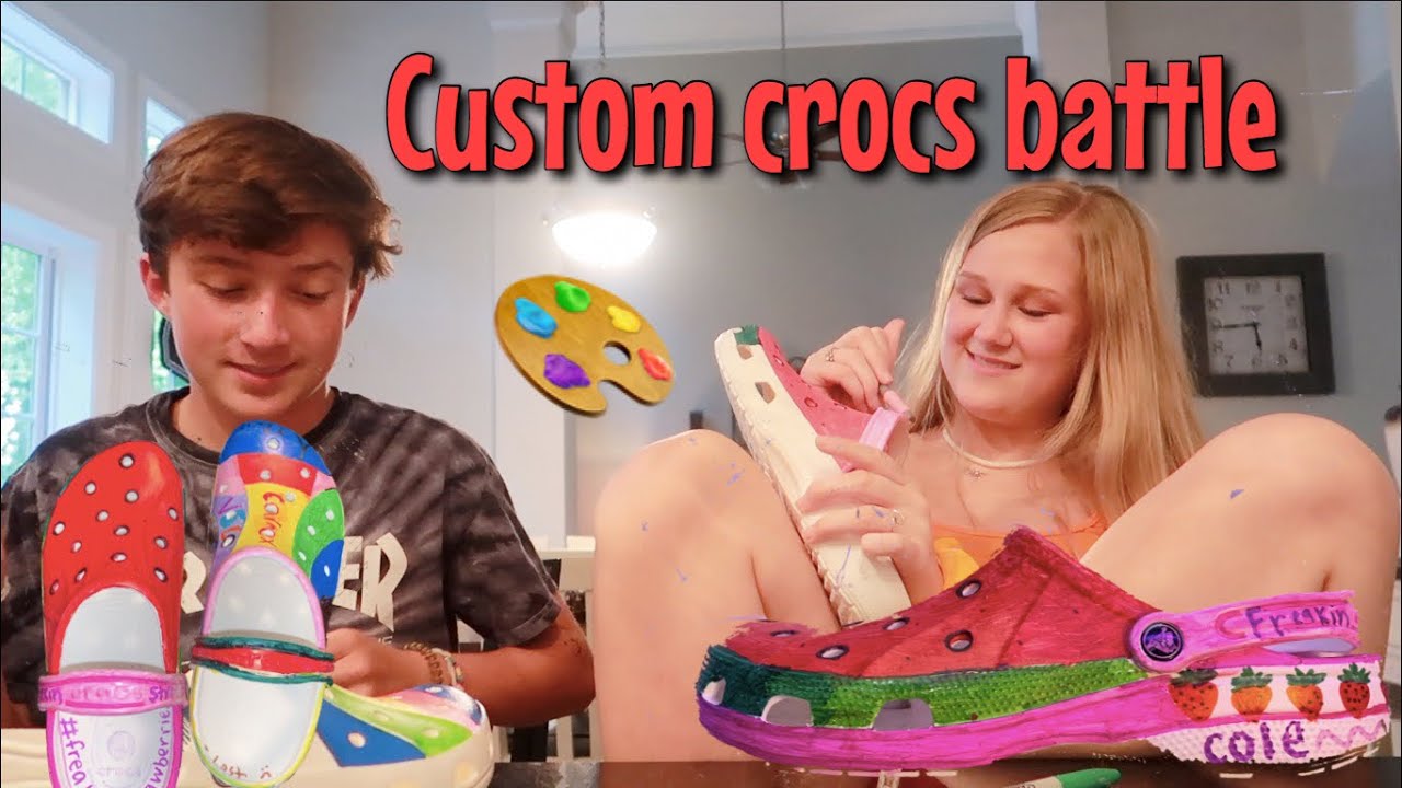 CAITI VS. COLE  *CUSTOM CROCS BATTLE*