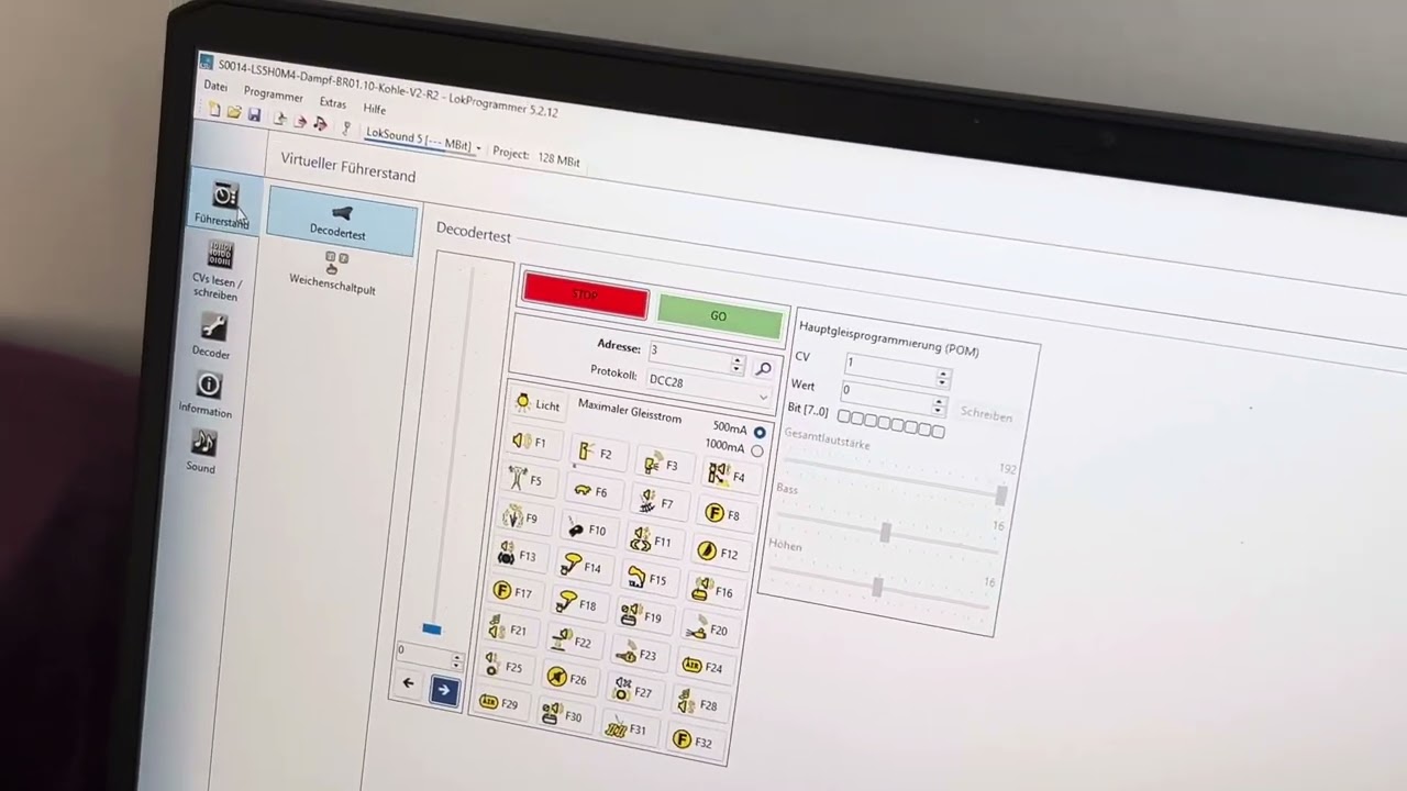 BR 01:  ESU LokSound 5 Daten &uuml;ber LokProgrammer aufspielen, 1. Teil