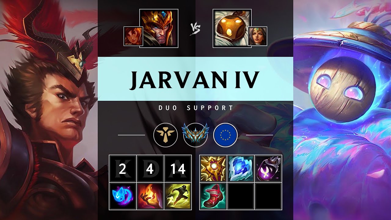 Jarvan IV Support vs Bard - EUW Challenger Patch 25.16