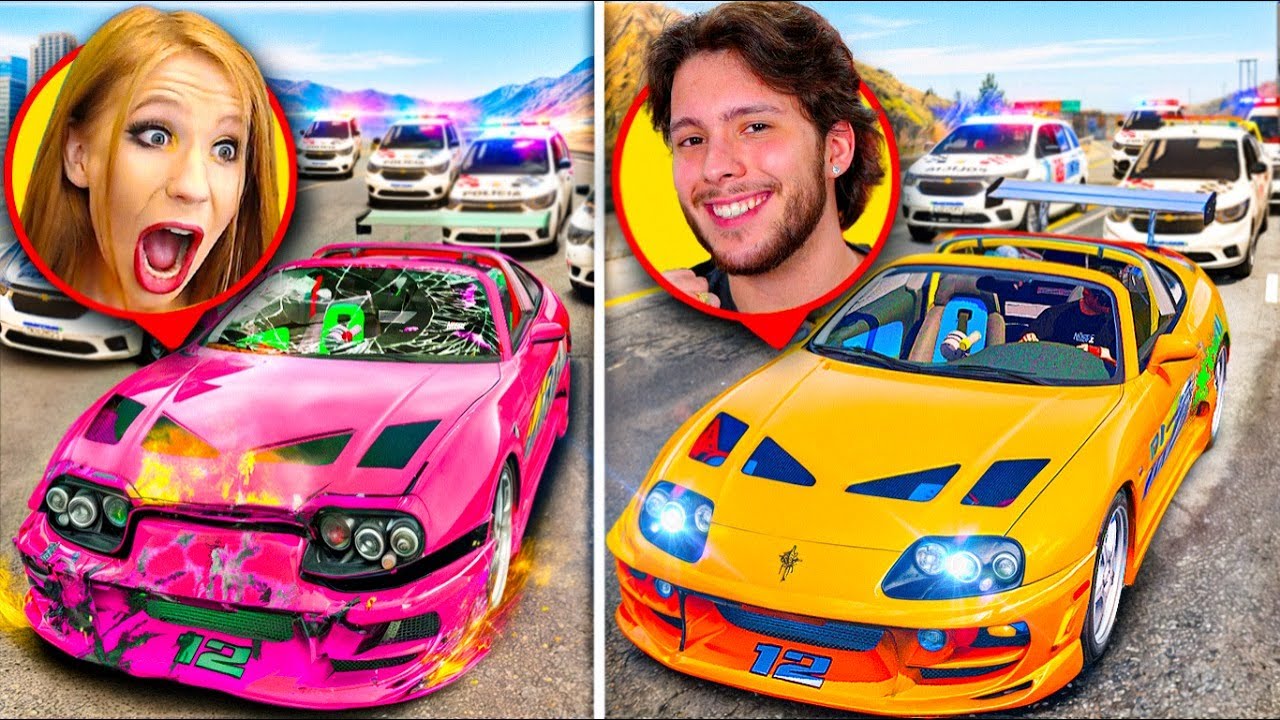 ENSINEI MINHA IRMÃ A DAR FUGA NO GTA RP!!
