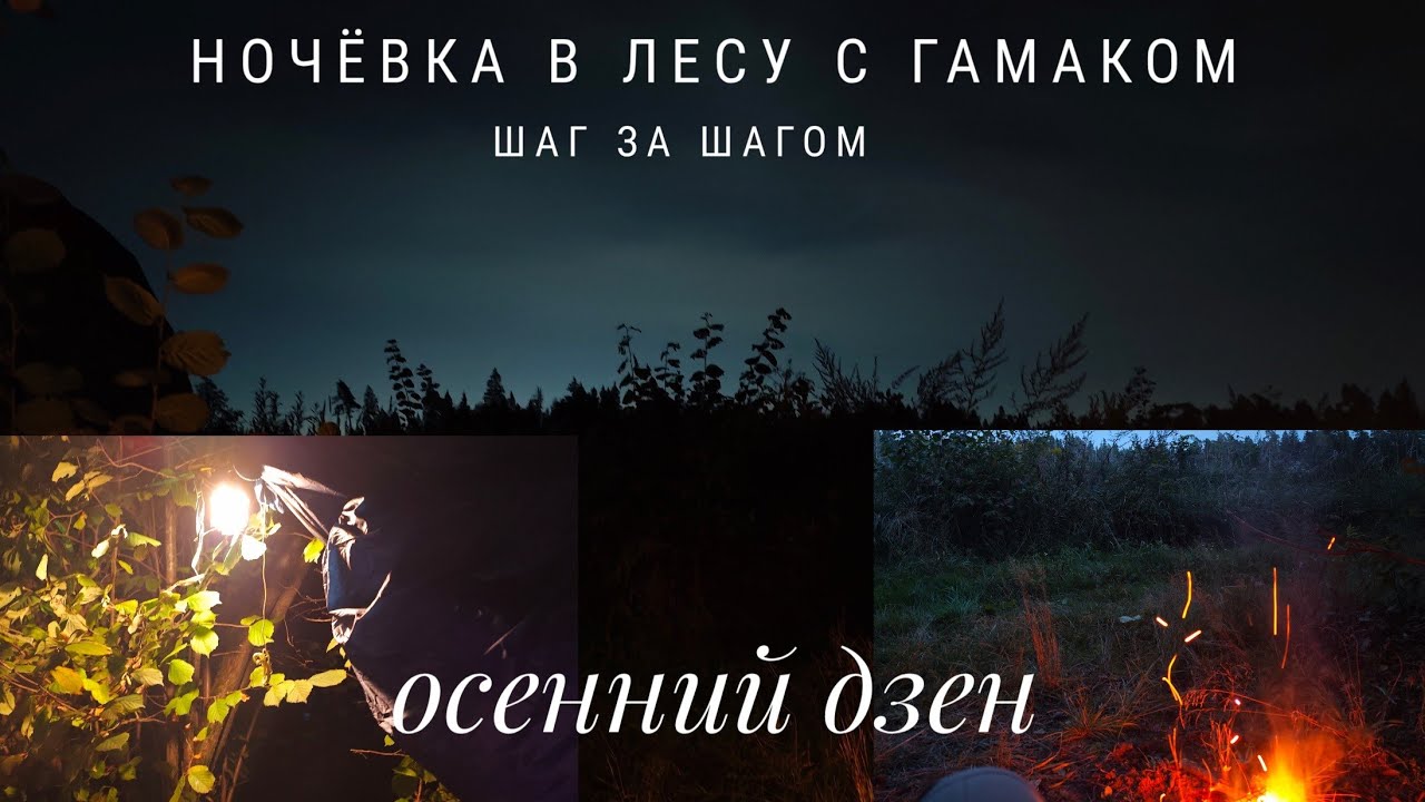 Ночевка в лесу с гамаком - это просто! Осенний Дзен. #электропарфюмер