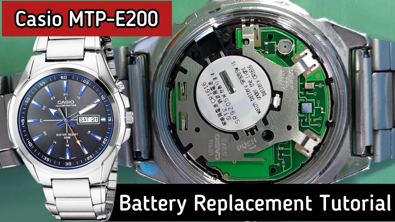 How To Change Battery a CASIO MTP-E200 Watch | SolimBD | DIY | Repair Tutorial