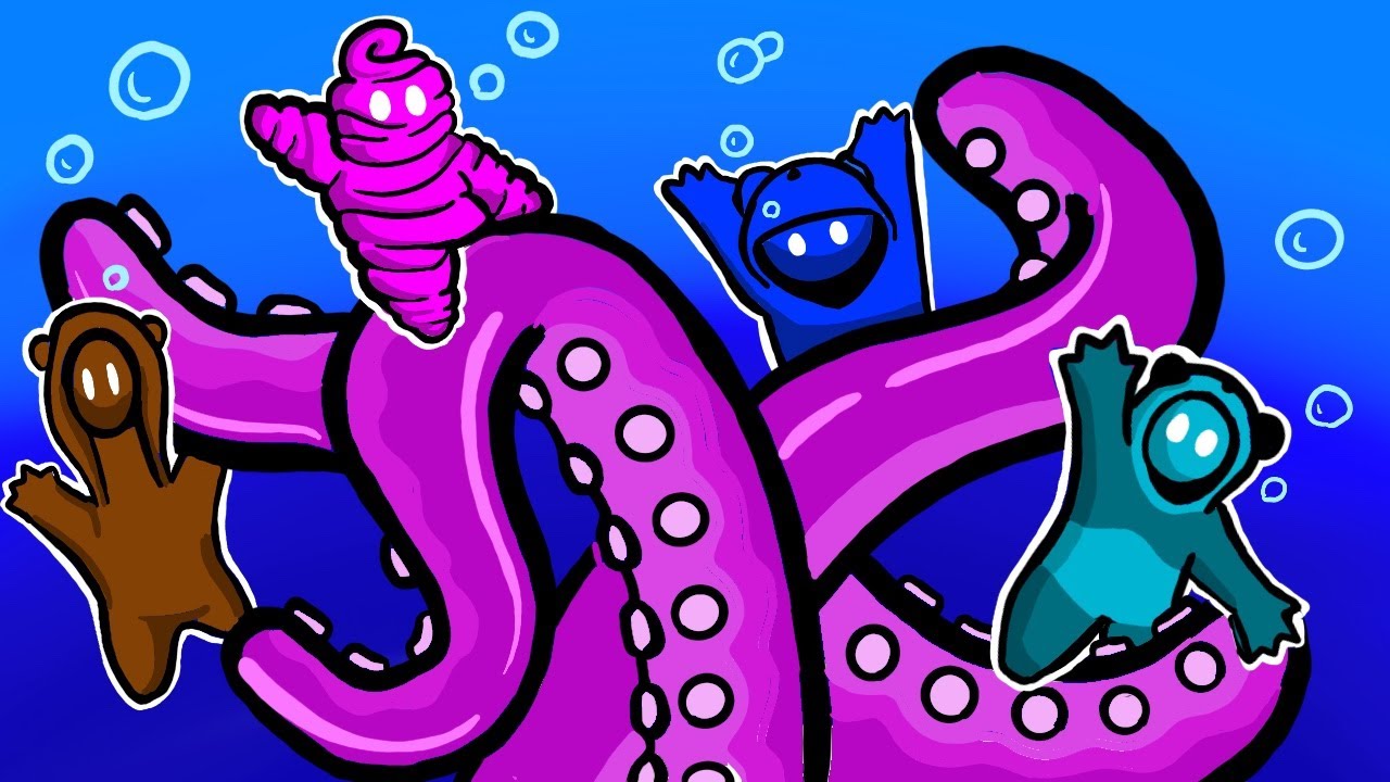 Gang Beasts (New Map!): JERRY THE OCTOPUS!!
