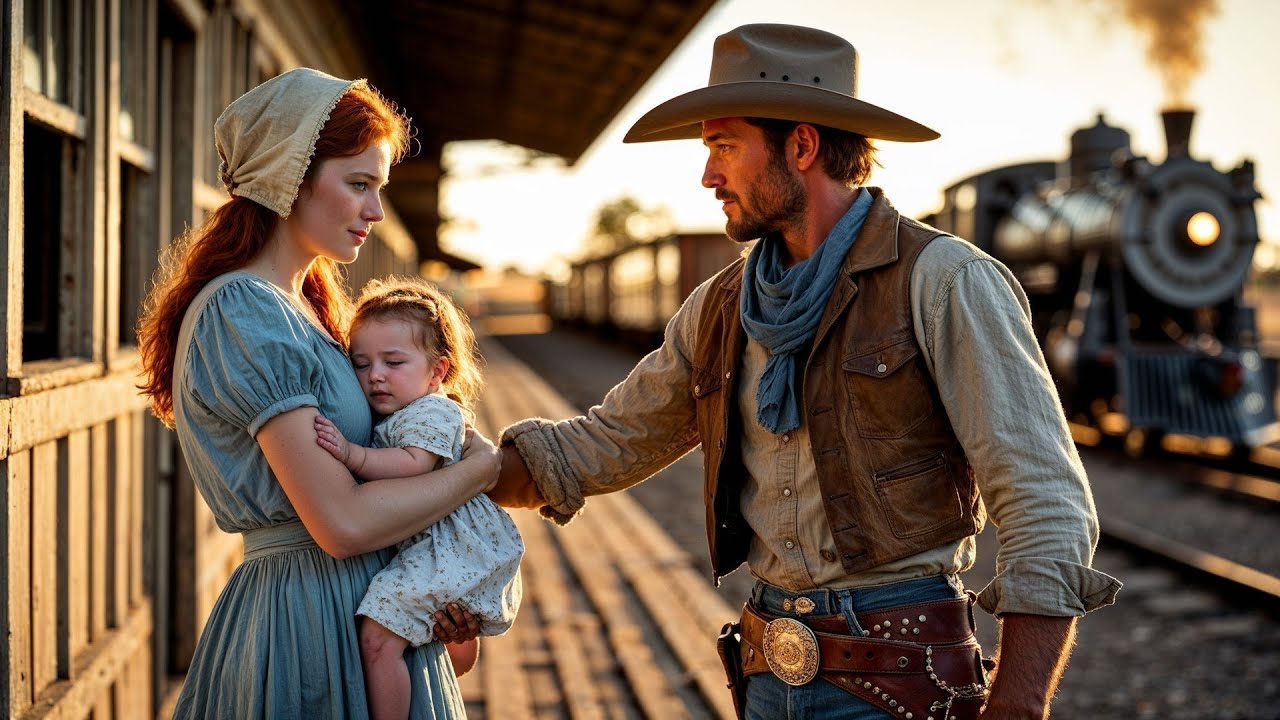 A Mail-Order Bride Was Left at the Station With a Baby, Until a Cowboy Said “Let Me Hold You Both”