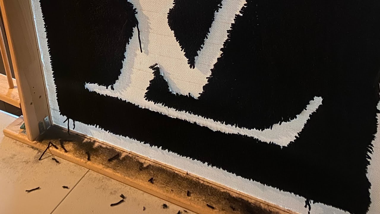 Tufting a Luxuriously Large Louis Vuitton Rug