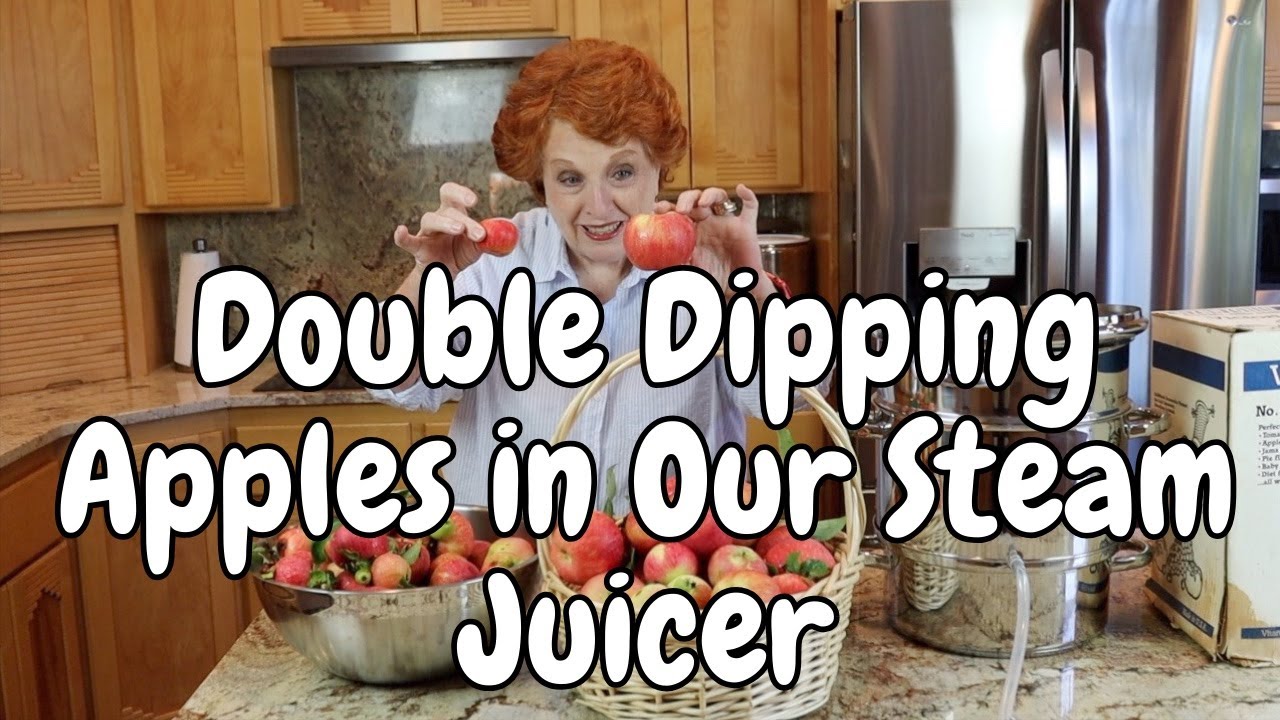 Double Dipping Apples in Our Steam Juicer