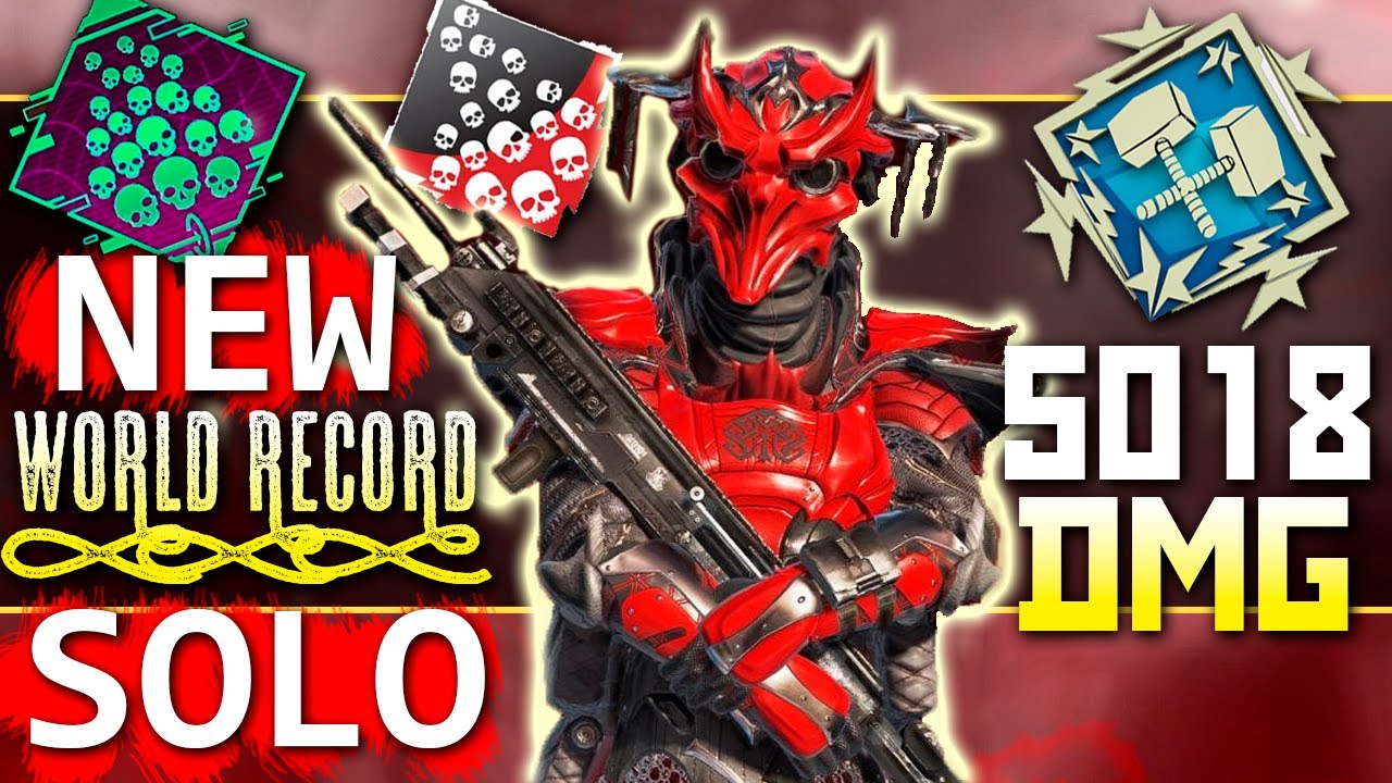 NEW Solo WORLD RECORD Apex Farm - РЕКОРД по КИЛАМ в СОЛО Апекс Ачивки -  qadRaT Apex Legends Farm