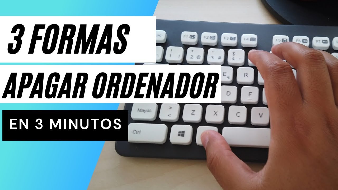 Como Apagar ORDENADOR y REINICIAR COMPUTADORA con Teclado y Sin rat&oacute;n en Windows ✅