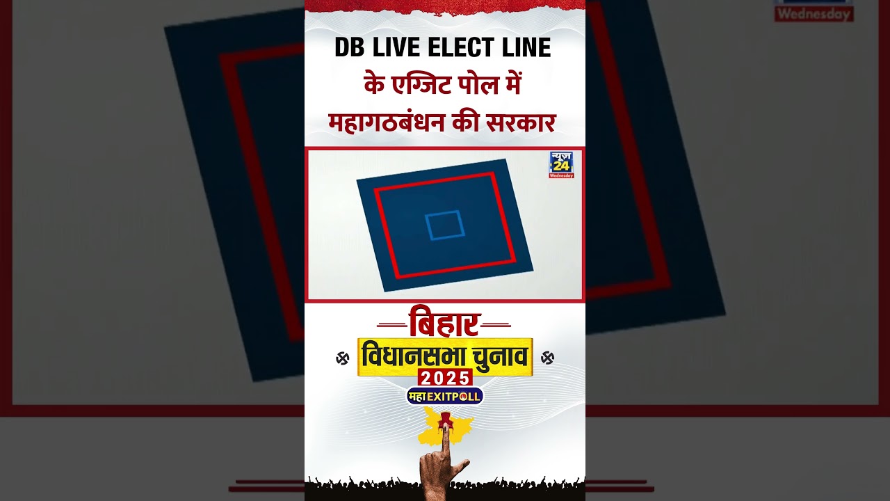 Bihar Exit Polls: DB LIVE Elect Line के एग्जिट पोल में महागठबंधन की सरकार