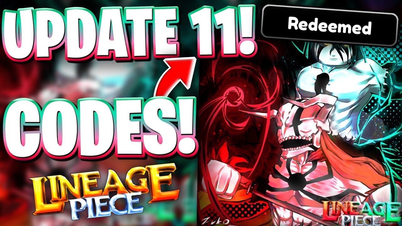 ☘️[VASTO LORDE & ULQUIORRA] КОДЫ ДЛЯ LINEAGE PIECE! КОДЫ ROBLOX LINEAGE PIECE ДЛЯ ОБНОВЛЕНИЯ 11