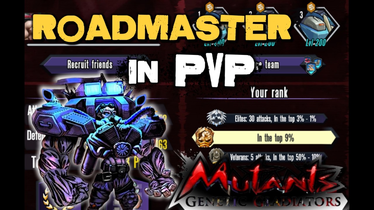 PVP With Roadmaster (Mutant Genetic Gladiators)